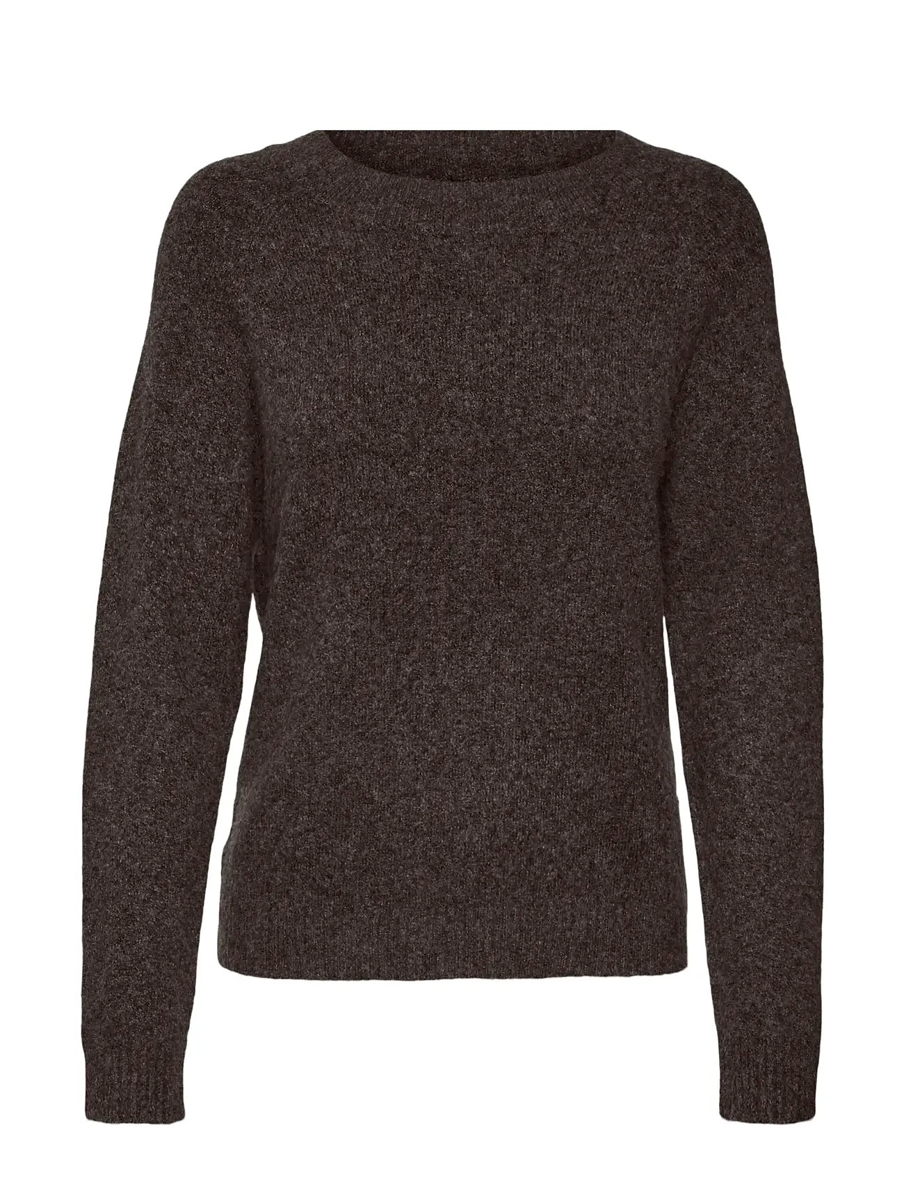 VERO MODA Vmdoffy Ls O-Neck Bluse Ga Noos Braun - L - Damen