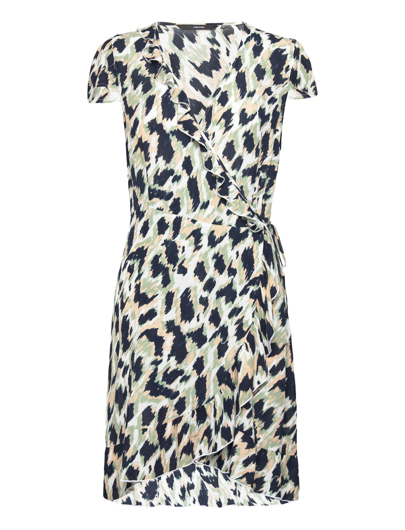 Vero Moda Short C/s Wrap Dress Wvn Ga (Navy Blazer), 146.48 kr | Stort udvalg af designer | Booztlet.com