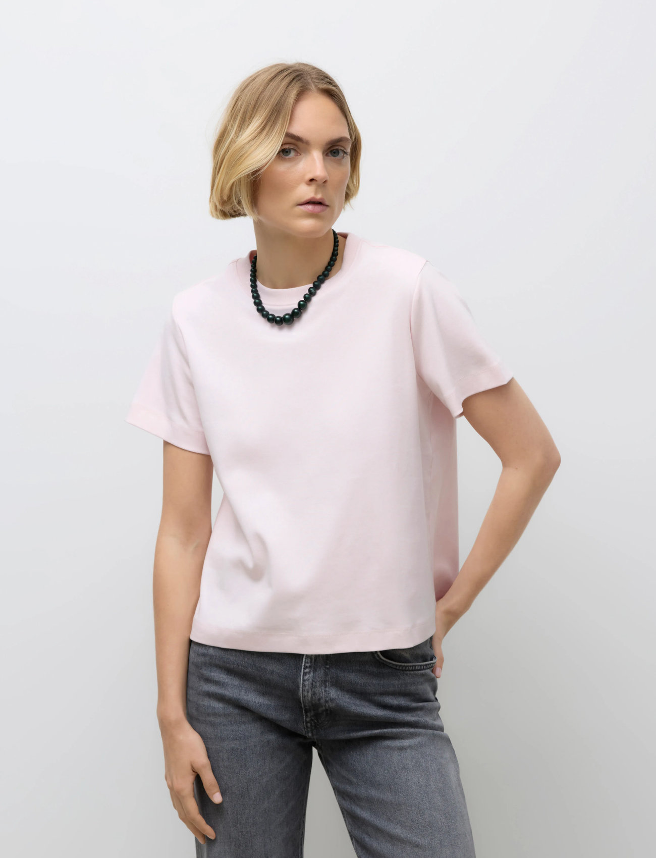 Vero Moda Awnaima Ss O-Neck T-Shirt Noos, XS, Pink, T-Shirts & Toppe > Kortærmede, Dame