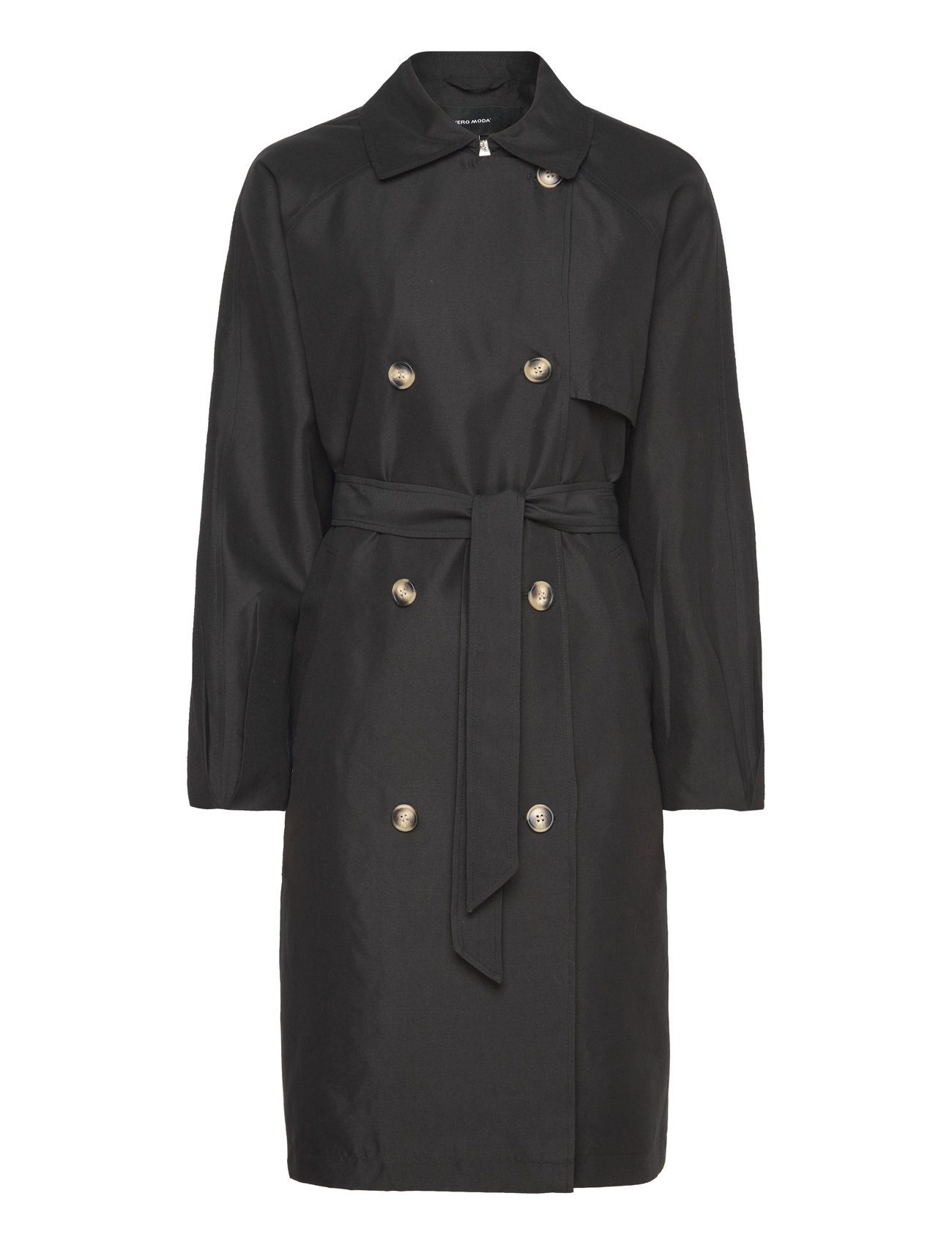 Vero moda black trench on sale coat