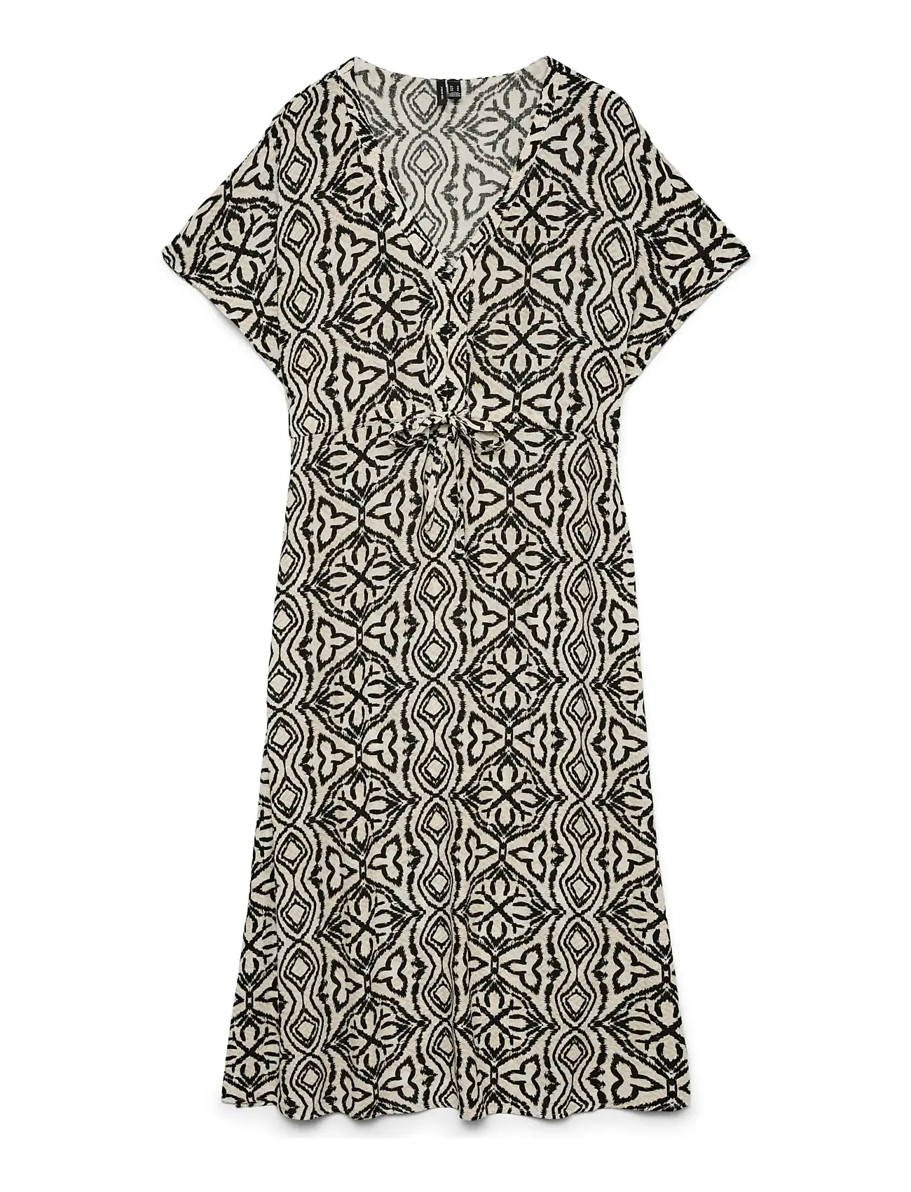 Vero Moda Vmmenny Ss 7/8 Kaftan Wvn Ga, L, Black, Kjoler > Knælange Og Midi, Dame