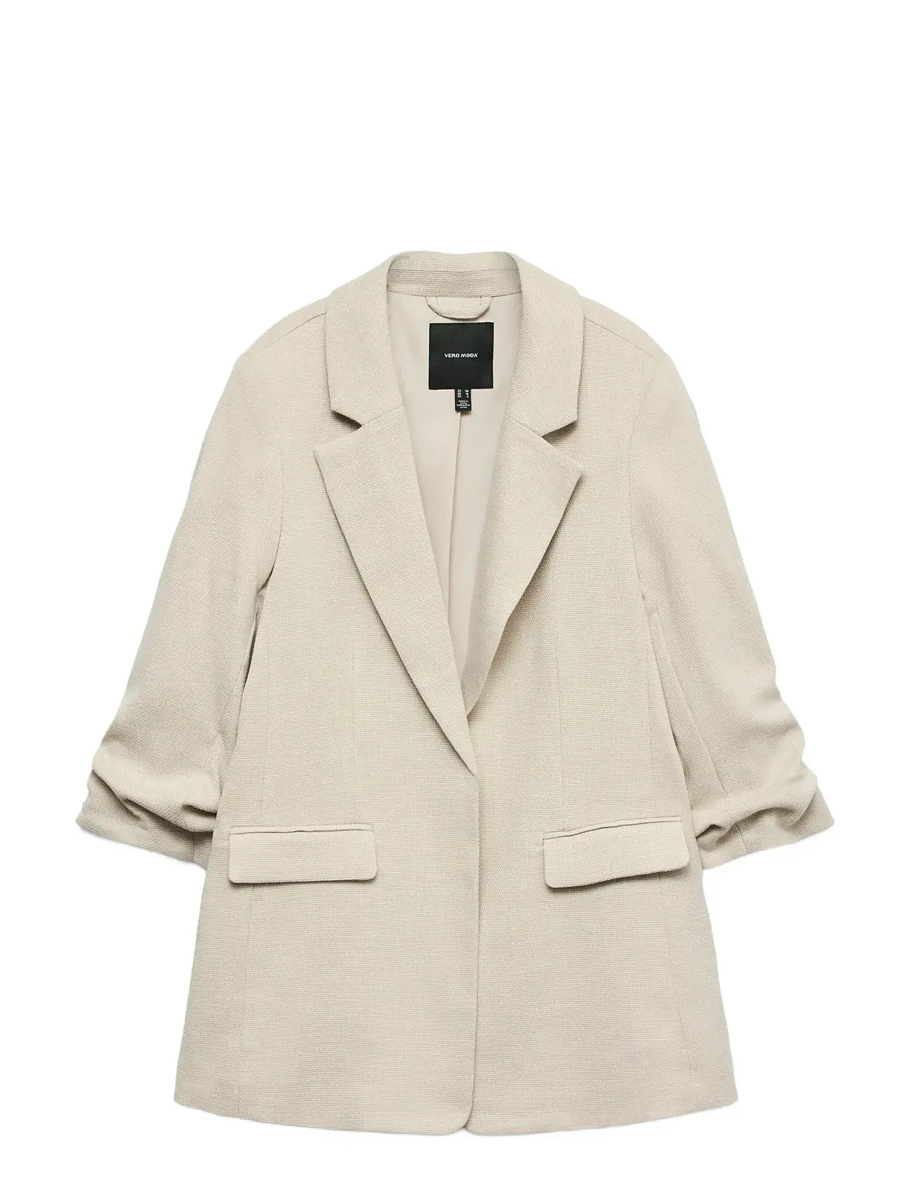 VERO MODA Vmfrida 3/4 Regular Blazer Noos Beige - 42 - Damen