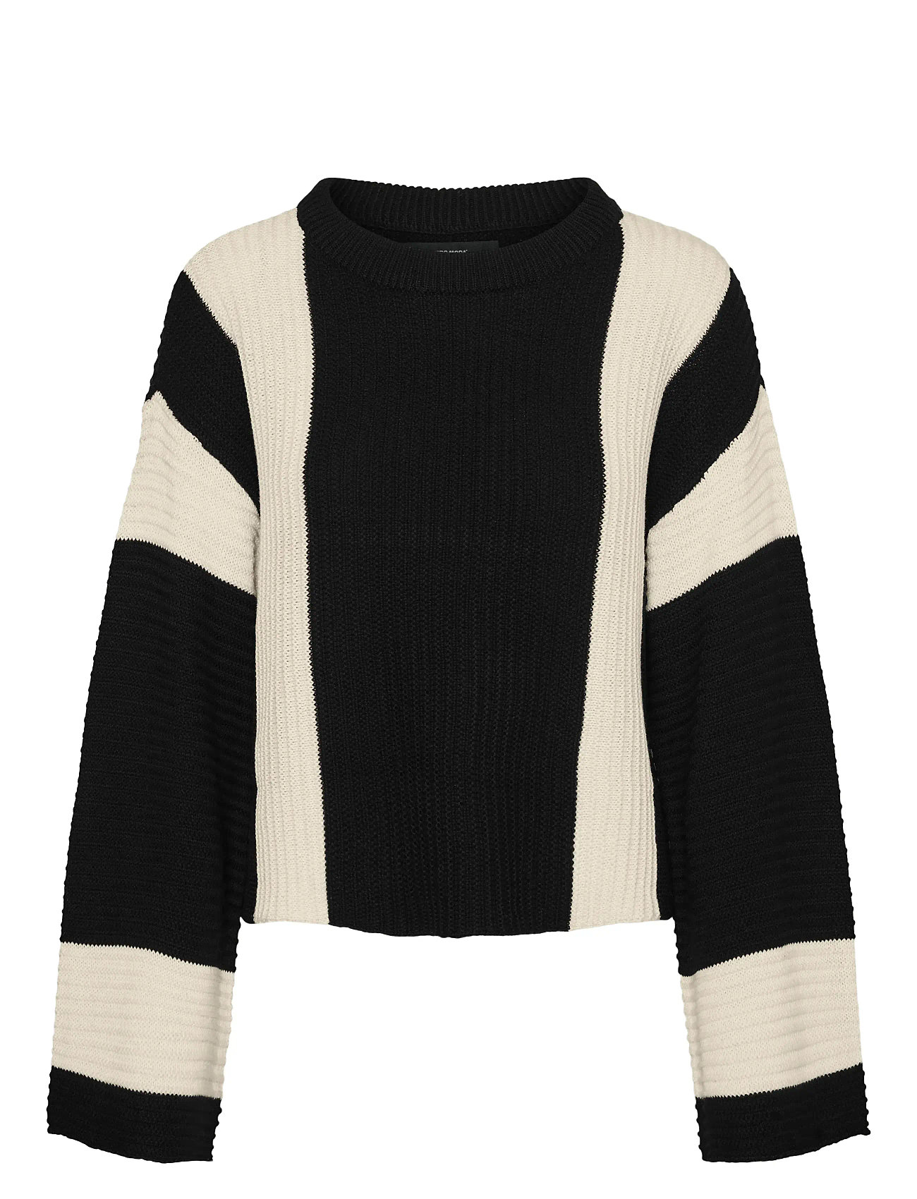 Vmgigi Ls O-Neck Pullover Lcs Rep Black Vero Moda