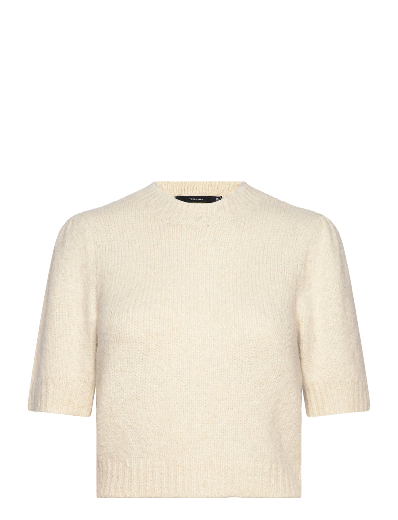 Vmnovah Ss O-Neck Puff Pullover Ga Noos Cream Vero Moda
