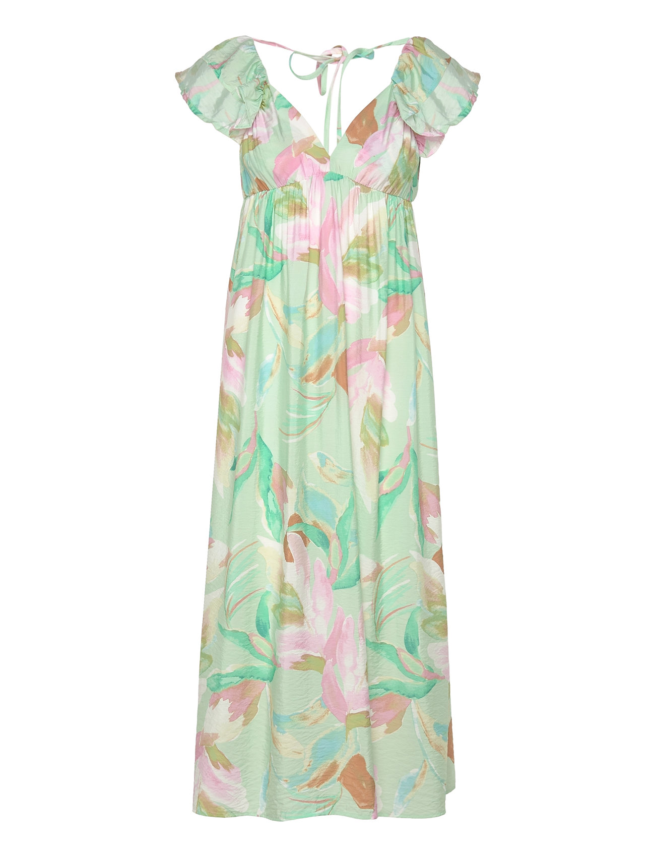 Vmjosie Sl Ankle Frill Dress Wvn Ga Maxikjole Festkjole Green Vero Moda