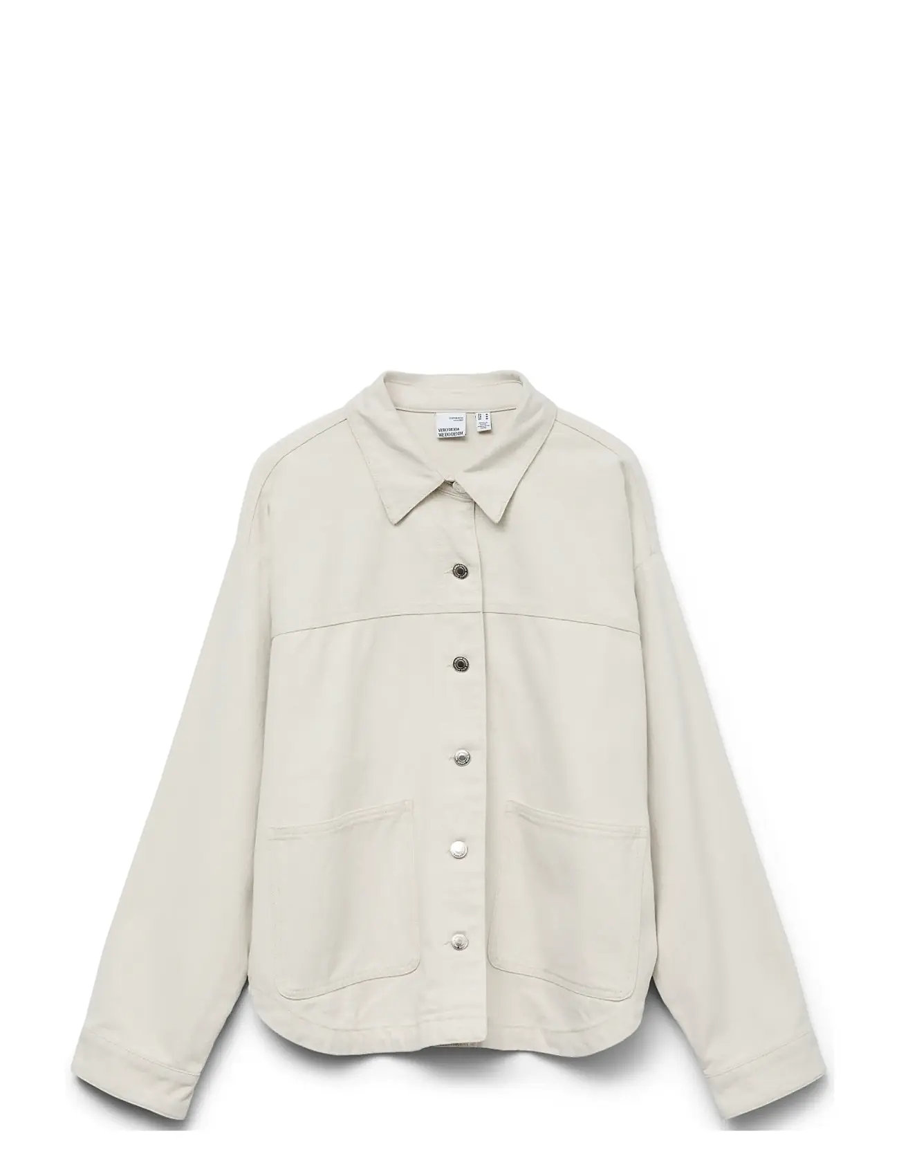 VERO MODA Vmjamie Ls Denim Shacket Mix Ga Noos Cream - S - Damen