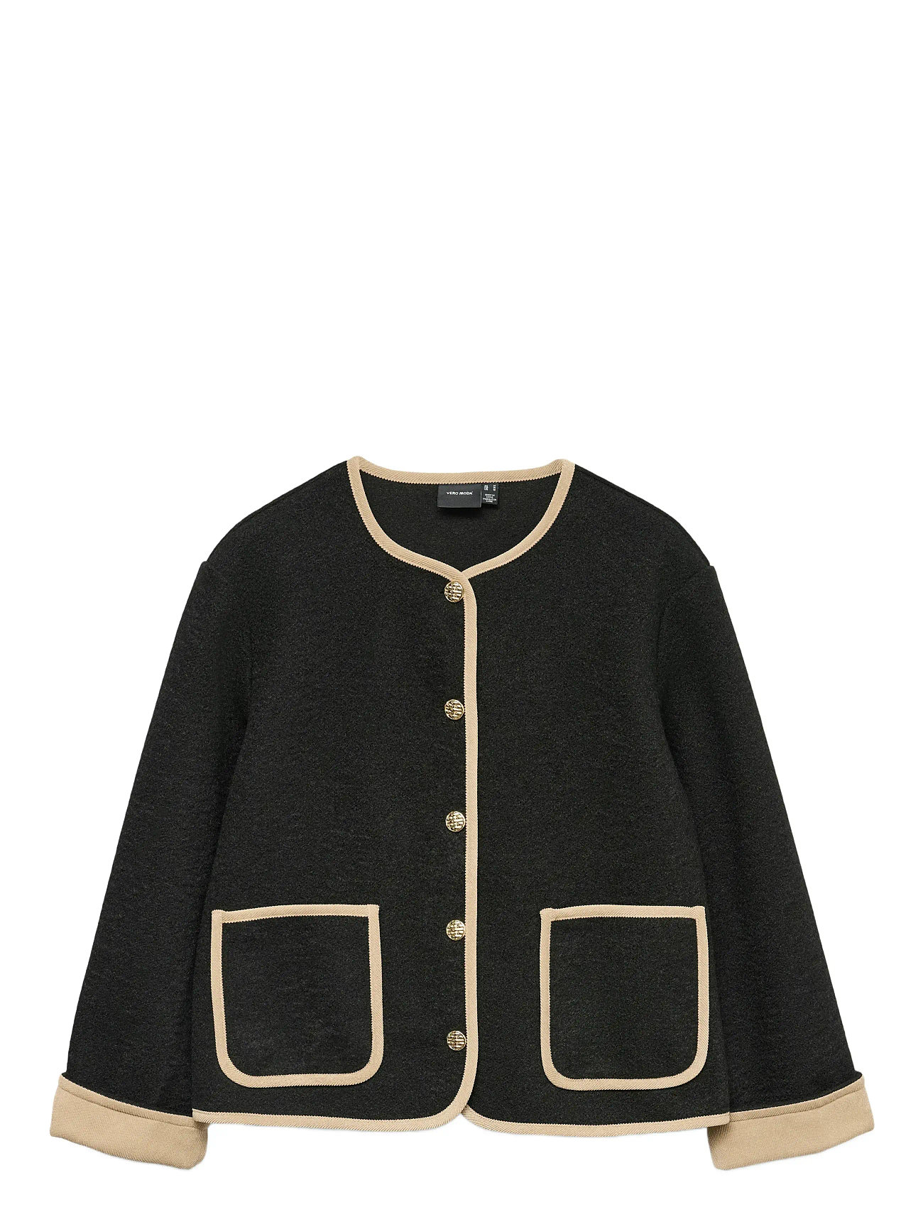 VERO MODA Vmnannie Kurz Jacke Schwarz - L - Damen