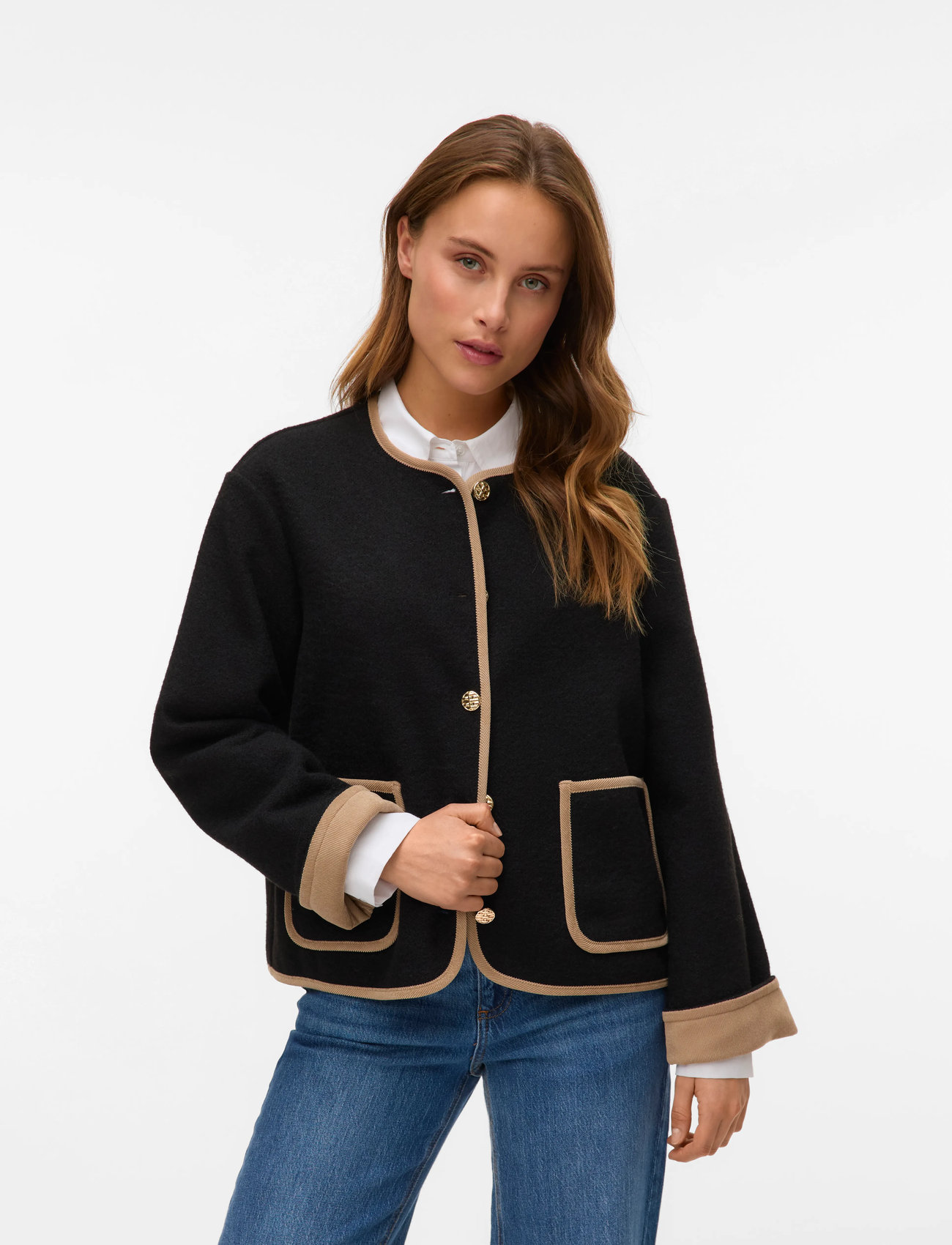 Vero Moda Vmnannie Short Jacket, XS, Black, Jakker > Let Sommerjakke, Dame