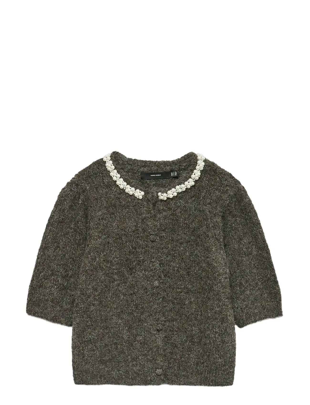 VERO MODA Vmocean 2/4 O-Neck Schmuck Cardigan Grau - XS - Damen