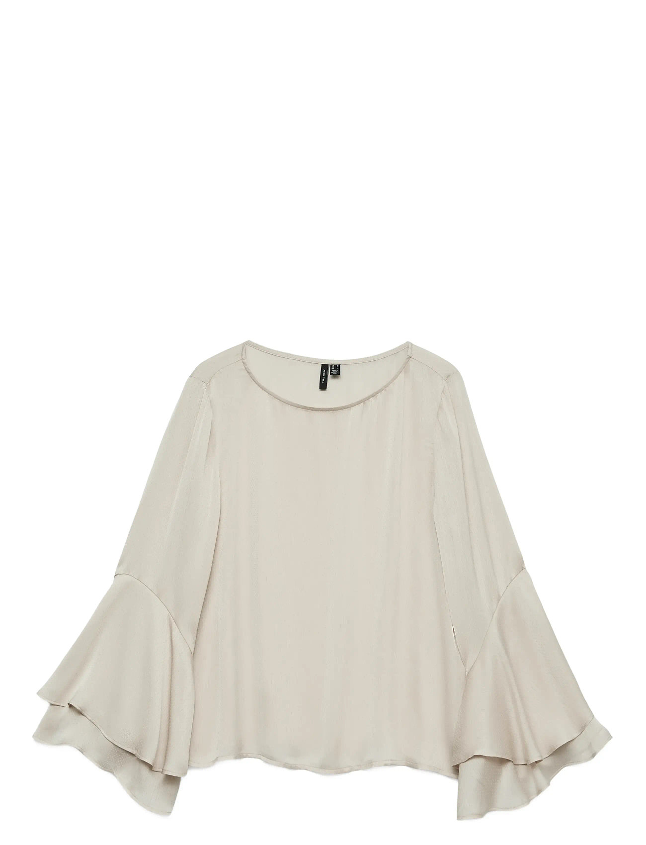 VMLIVA LS WIDE SLEEVE TOP WVN GA - PUMICE STONE