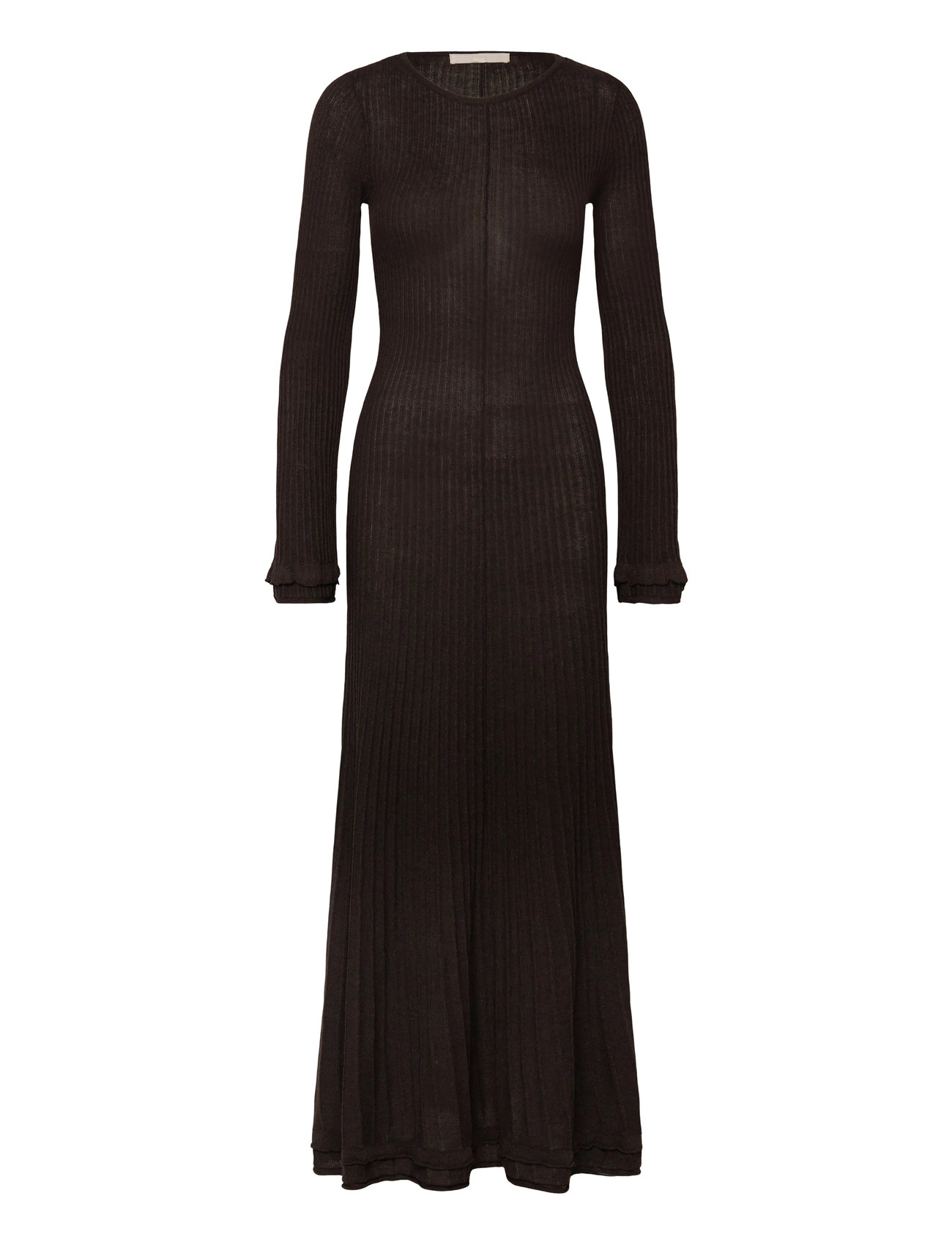 Vero Moda Vmclarisa Ls Wide O-Nck Ankle Dress Prm, XL, Brown, Kjoler > Maxikjole, Dame