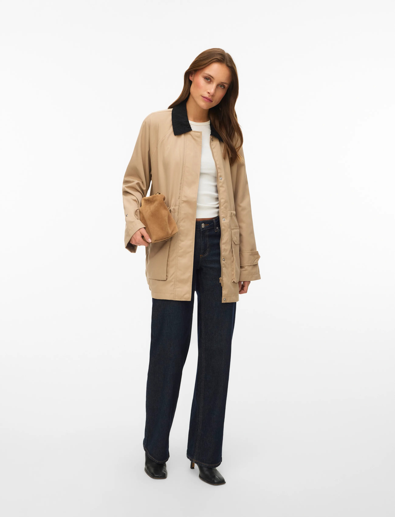 Vero Moda Vmannika Jacket, L, Beige, Jakker > Utility-Jakker, Dame