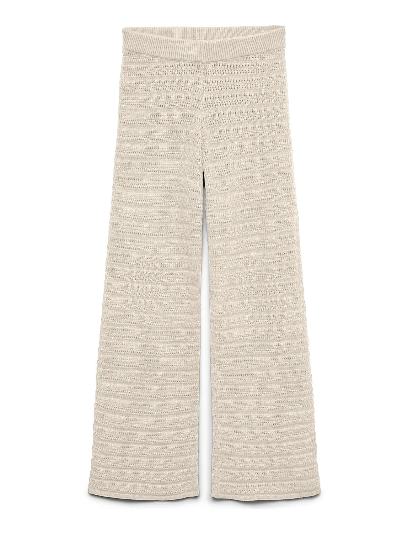 Vero Moda Vmhayley Nw Loose Stitch Pant Boo, XS, Cream, Bukser > Flared, Dame