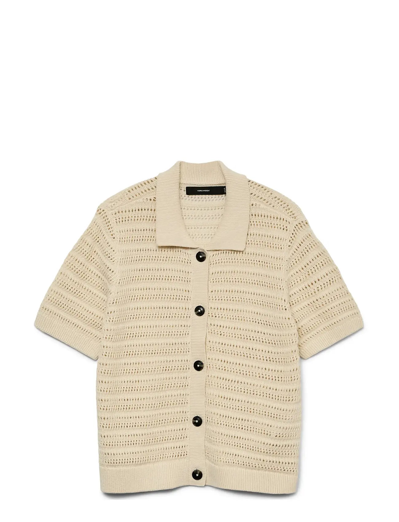 VERO MODA Vmhayley 2/4 Poloneck Cardigan Boo Cream - L - Damen