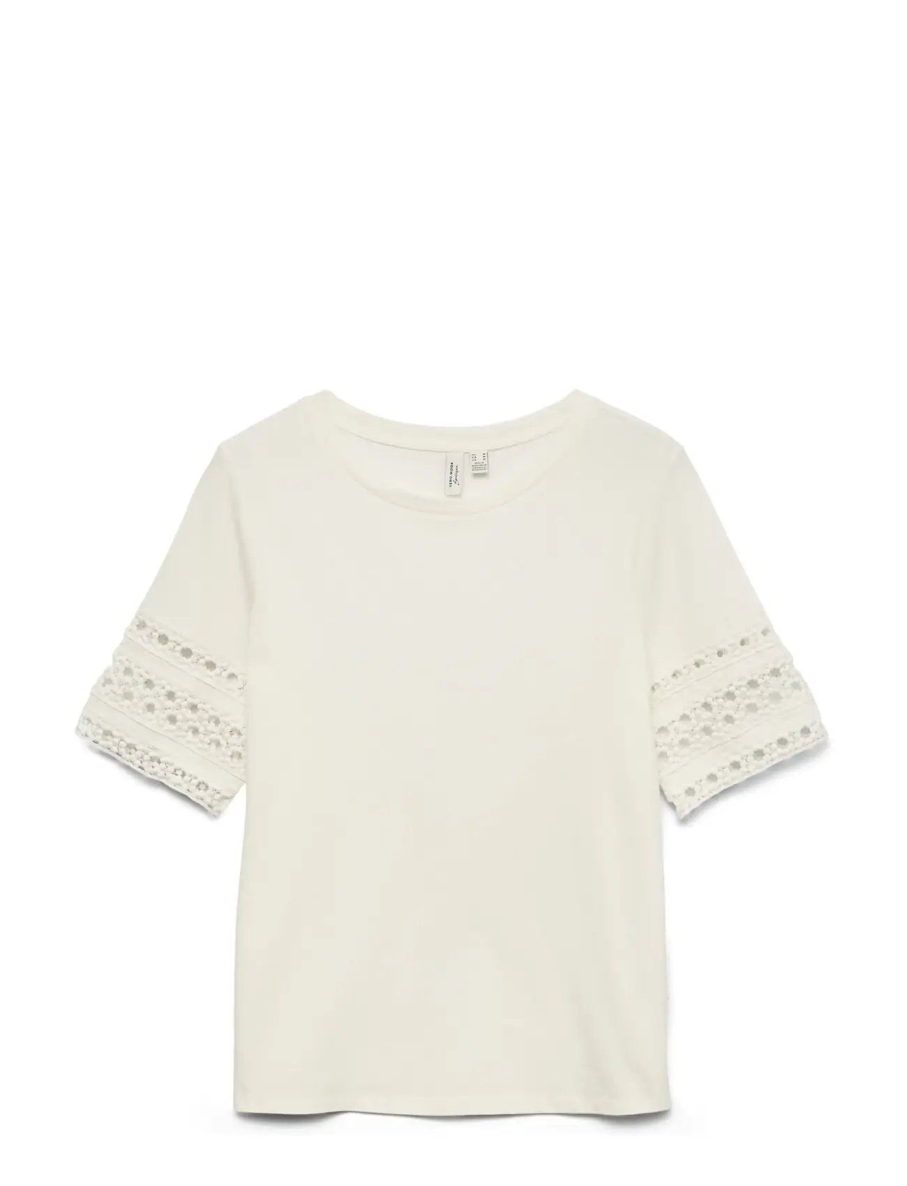 VERO MODA Vmivacy 2/4 O-Neck Oberteil Jrs Btq Weiß - L - Damen