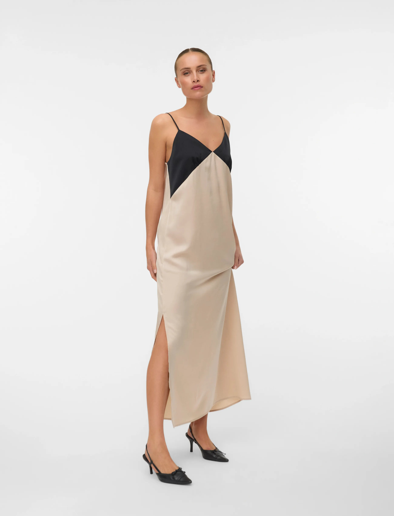 Vero Moda Vmjoy Singlet Ankle Dress Wvn Btq, XS, Cream, Kjoler > Maxikjole, Dame
