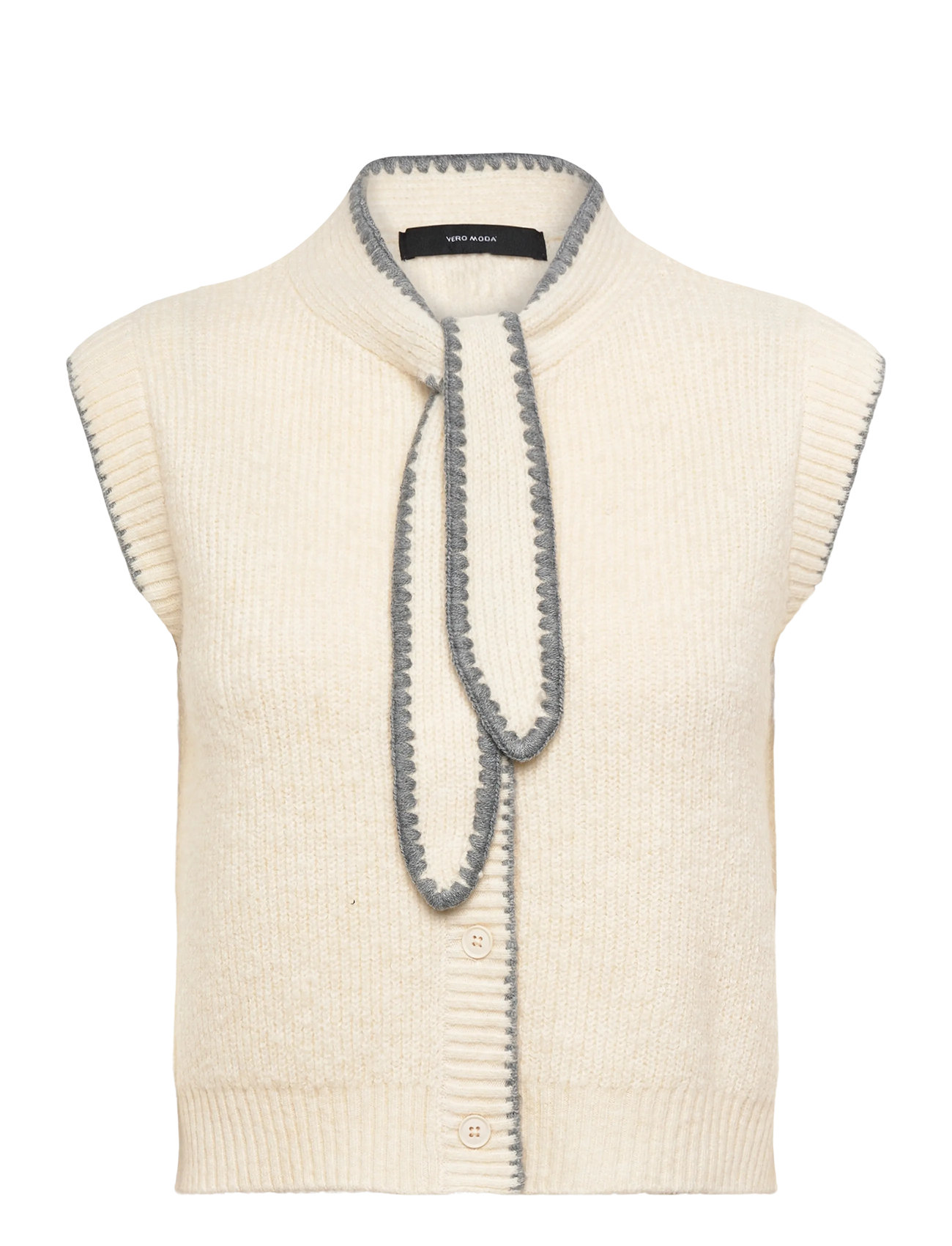 Vero Moda Vmnapoli Sl Vest Vip, M, Cream, Veste > Strikkede Veste, Dame