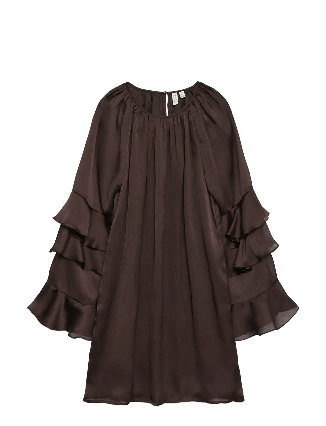 VERO MODA Vmlola L/S Abk Kleid Wvn Btq Vip Braun - XS - Damen