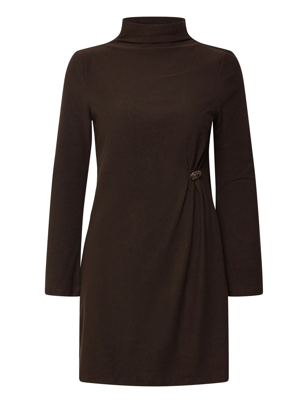 Vero Moda Vmkath Ls Short Buttn Cord Dress Jrs Exp, L, Brown, Kjoler > Kort Kjole, Dame