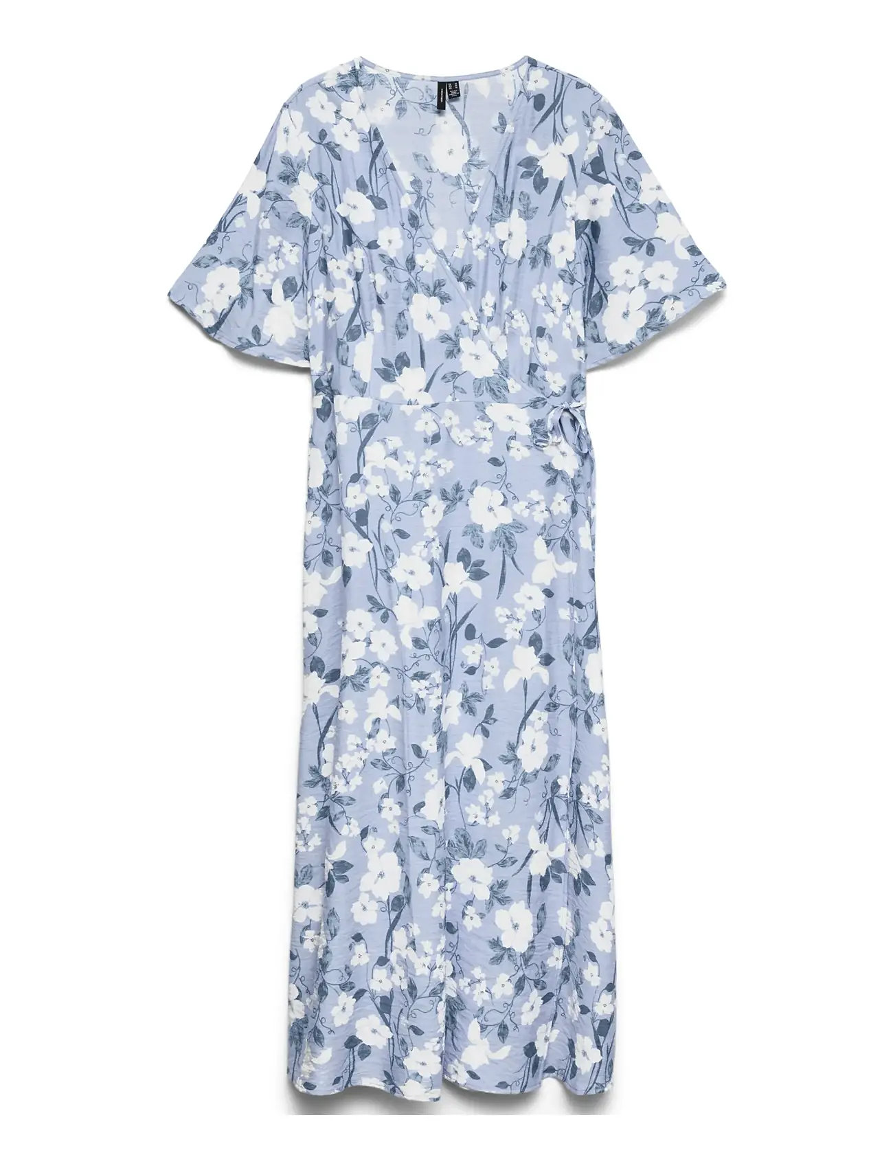 VERO MODA Vmnellie Celia 2/4 Calf Kleid Wvn Lcs Blau - L - Damen
