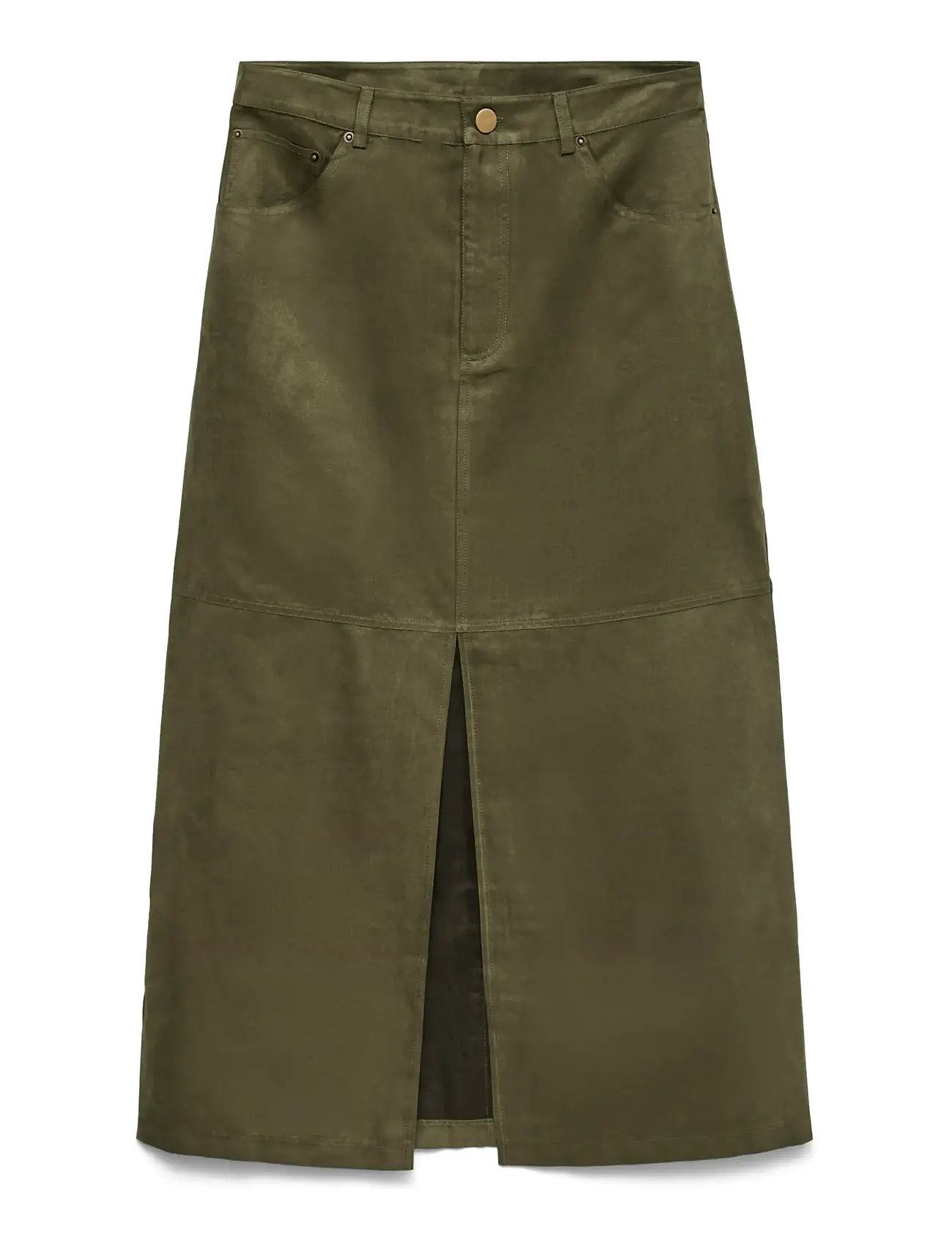 VERO MODA Vmkathy Hw Midi Rock Wvn Exp Khaki - XS - Damen