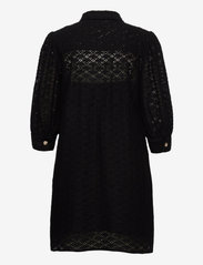 Vero Moda - VMHENNY LACE 3/4 SHORT SHIRT DRESS EXP - sukienki na codzień - black - 1