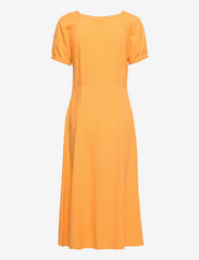 Vero Moda - VMJESMILO S/S CALF SHIRT DRESS WVN GA - sommerkjoler - amber yellow - 1