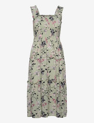 Vero Moda VMJENNY SL SMOCK CALF Sukienka letnia spicy orange VE121C38G-H11 - UbierzmySie.pl