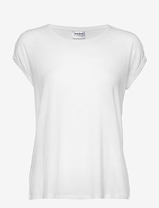 VMAVA PLAIN SS TOP GA - t-shirt & tops - snow white