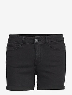 VMHOT SEVEN NW FOLD SHORTS MIX GA - jeansshorts - black