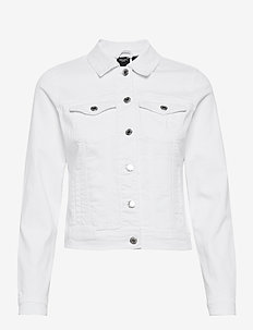 vero moda white denim jacket