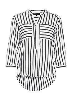 Vero Moda Vmerika Stripe 3/4 Shirt Top - Long-sleeved