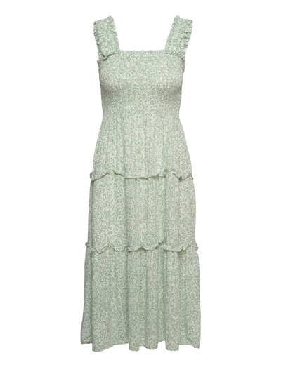 Vero Moda Vmjenny Sl Smock Calf Dress Wvn Ga - Midi jurken | Boozt.com