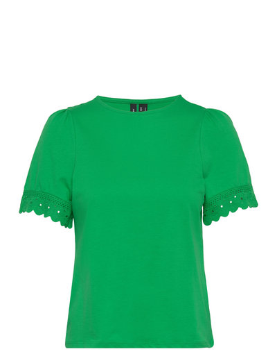 Vero Moda Vmpanna Glenn Ss Lace Top - T-shirts - Boozt.com