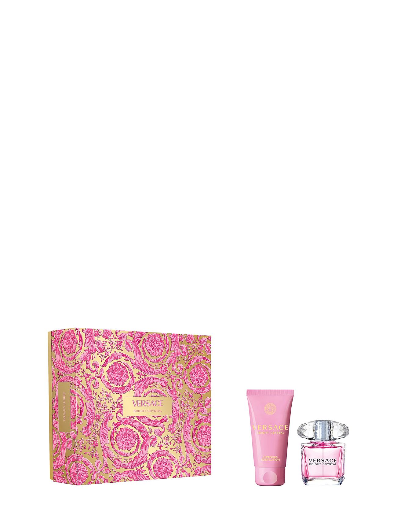 Gift Set Bright Crystal Edt + Body Lotion Versace Fragrance Nude