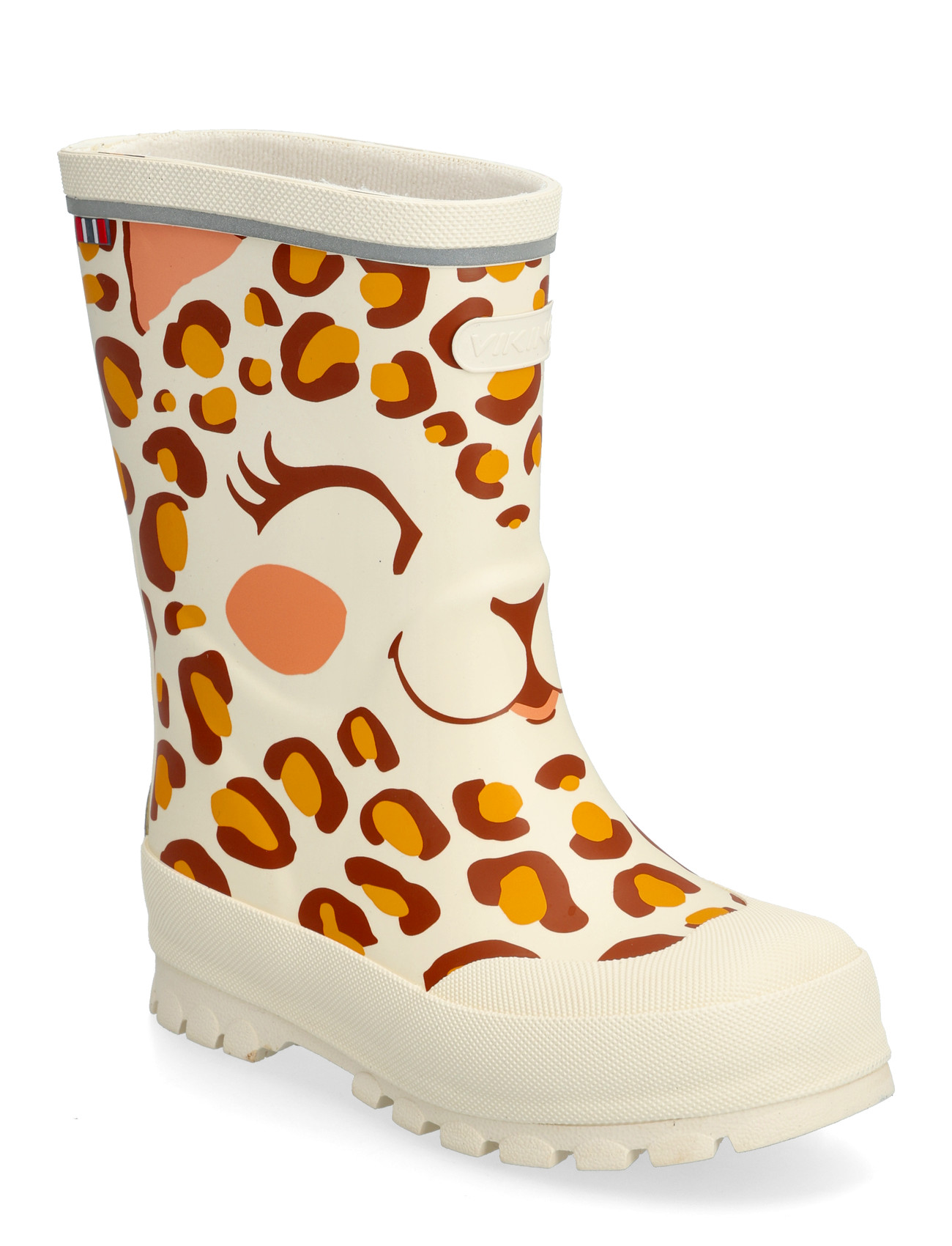 Viking Jolly Print, 22, Cream, Gummistøvler > Høje Gummistøvler, Børn