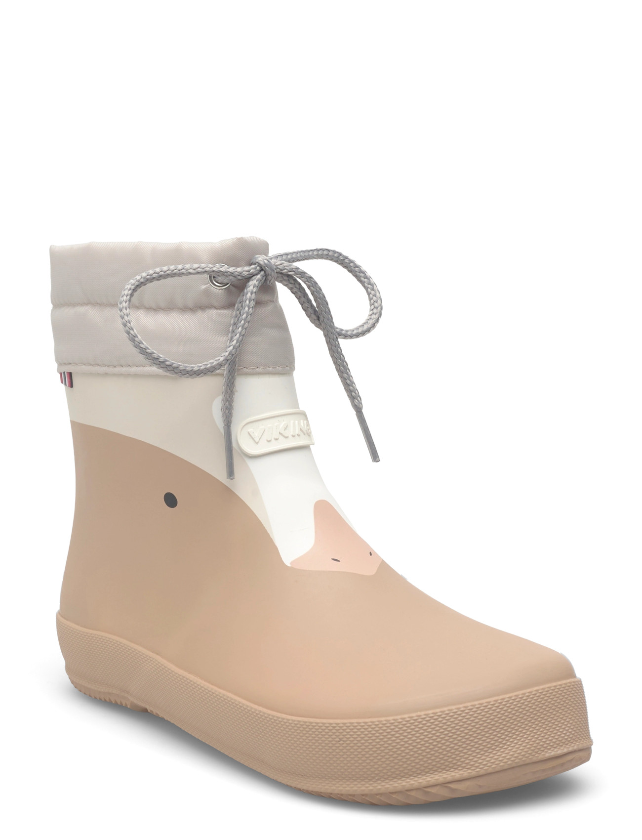 Viking Alv Barefoot Paw Print, 30, Beige, Lave Gummistøvler > Forede Gummistøvler, Børn
