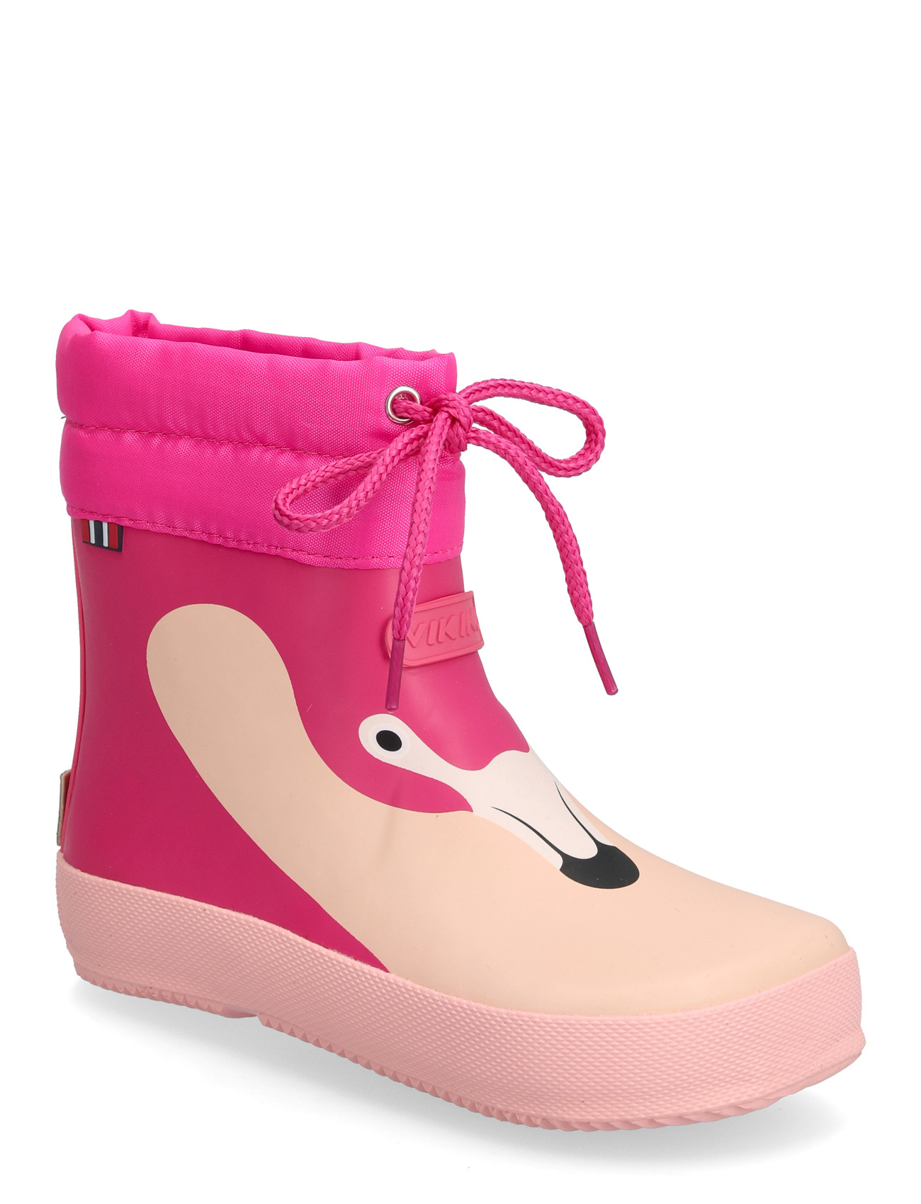 Viking Alv Barefoot Paw Print, 23, Pink, Lave Gummistøvler > Forede Gummistøvler, Børn