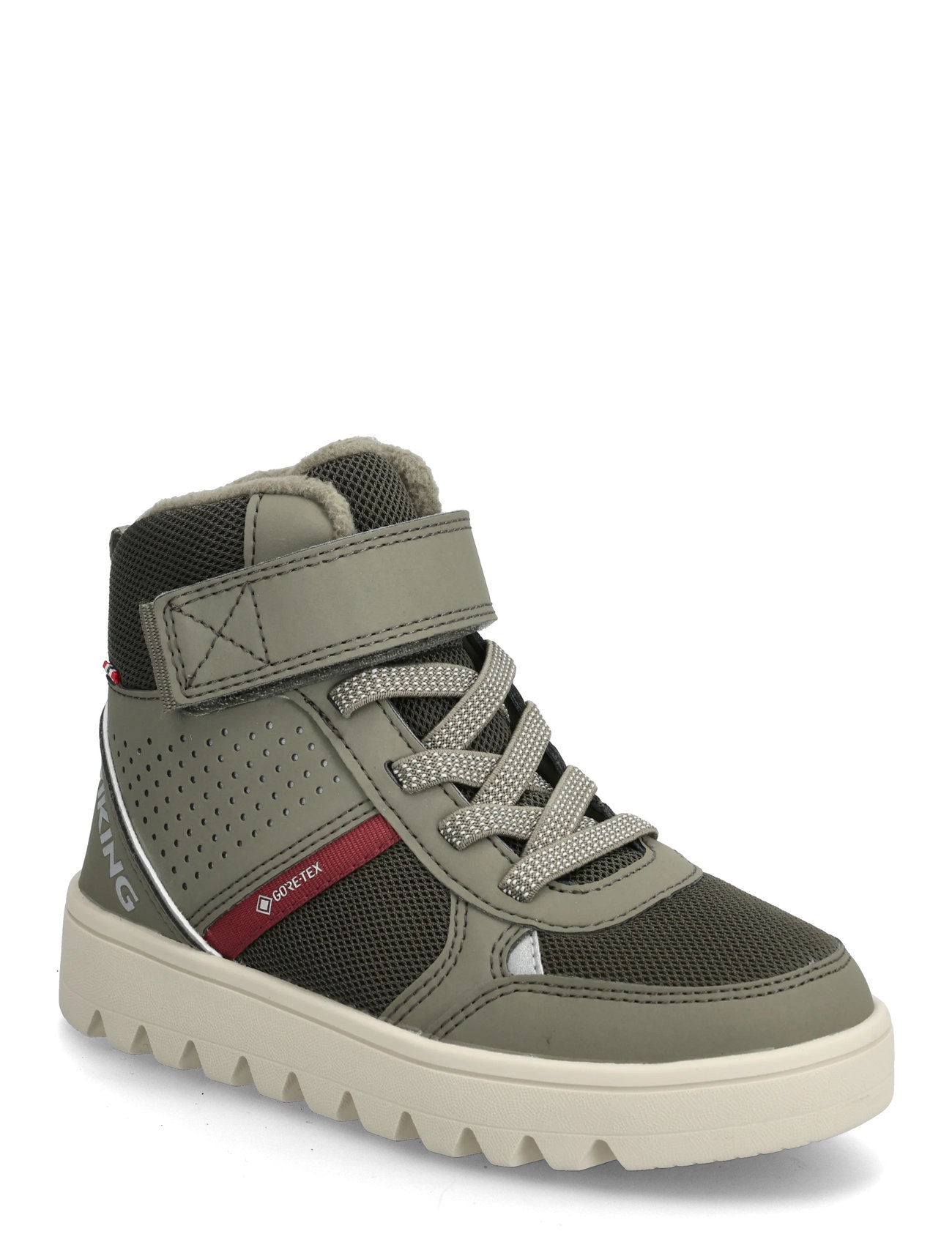 Viking Fleek Warm Gtx 1V, 30, Khaki green, Vinterstøvler > Vinterstøvler M. Snørebånd, Børn