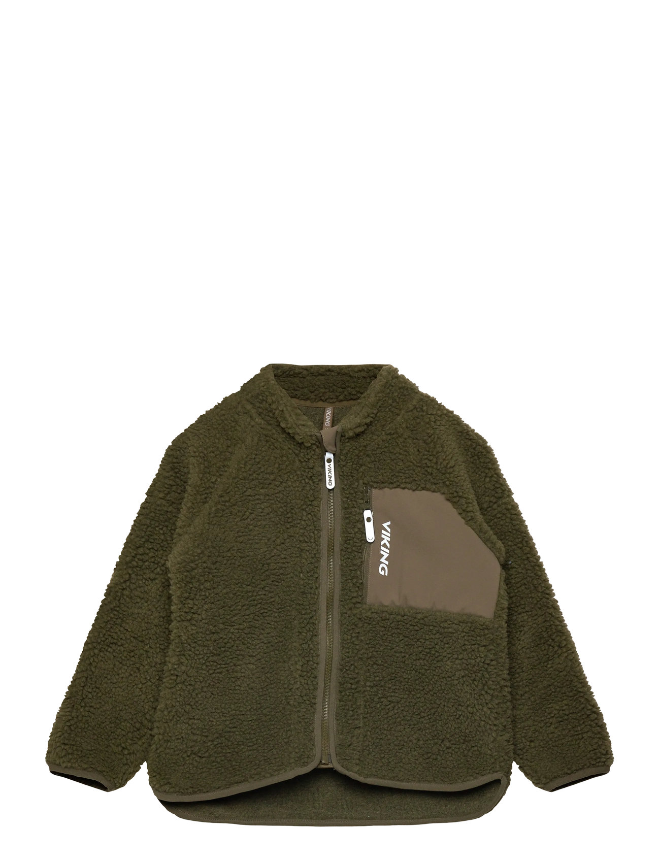 VIKING Playtime Pile Midlayer Jacke Khaki - 134 - Kinder