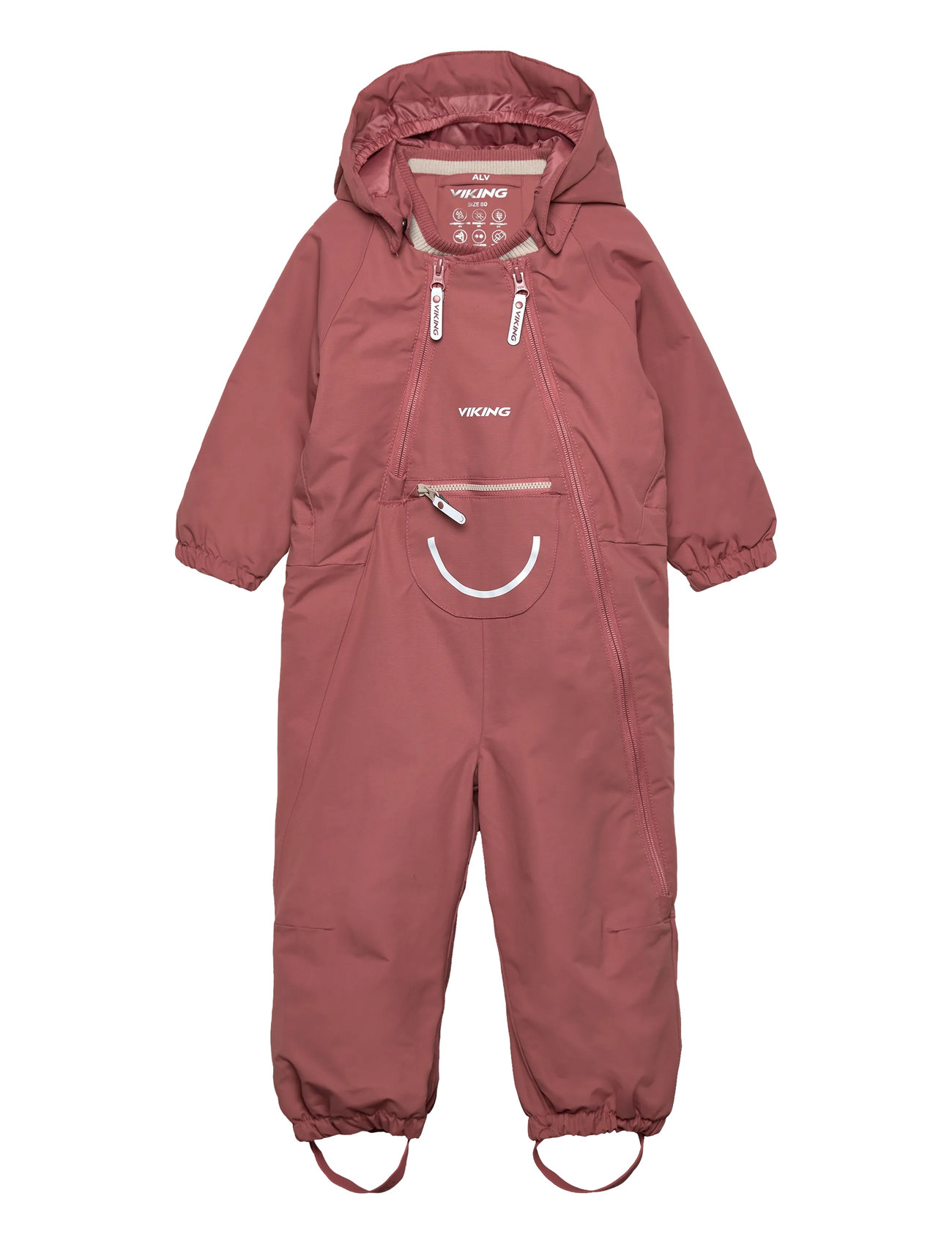 VIKING Alv Winter Playsuit Pink - 80 - Kinder