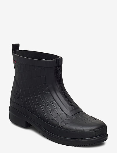 Gyda Crocco Zipper - chaussures - black
