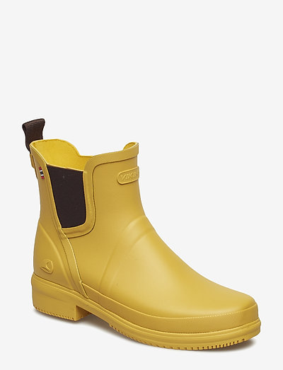 Gyda - flate ankelboots - yellow