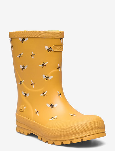 Jolly Print - unlined rubberboots - yellow/black