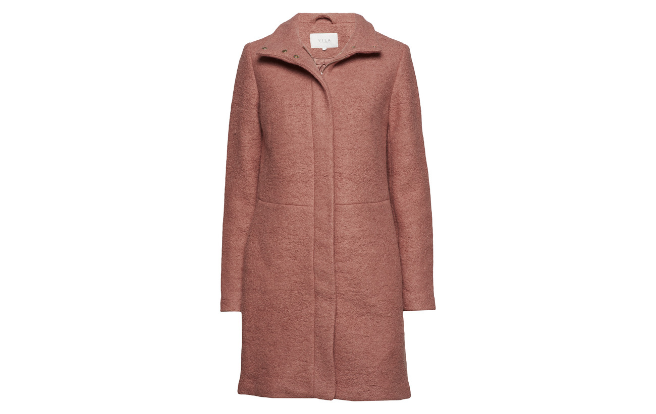 Polyester 50 Vila Ash Coat Laine Rose Vialanis noos YwP74