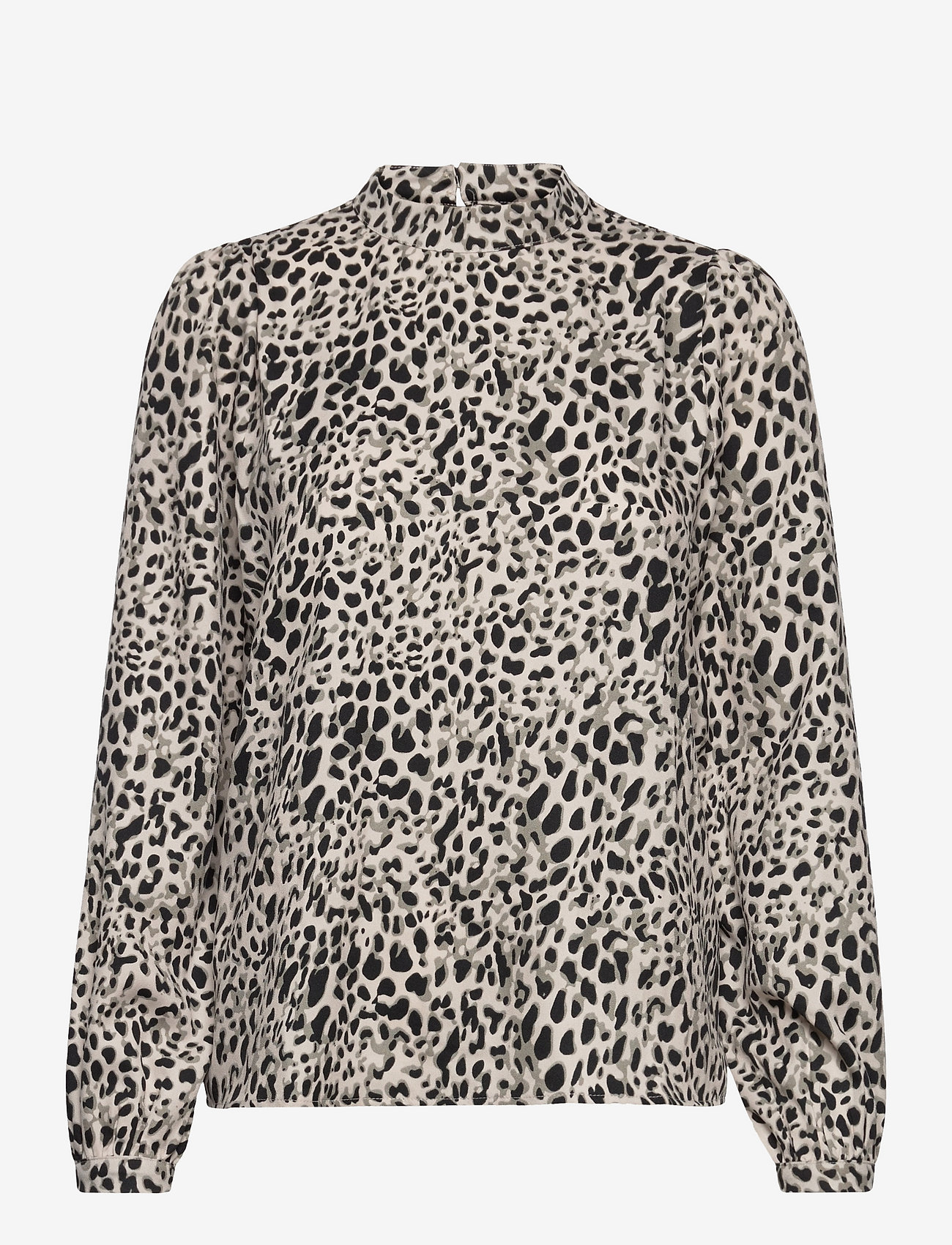 zebra print high neck top