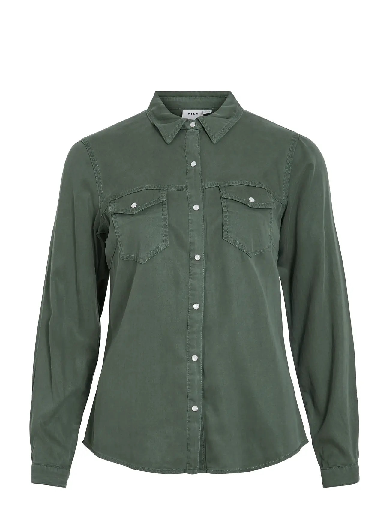 VILA Vibista Denim Shirt-Noos Grün - S - Damen