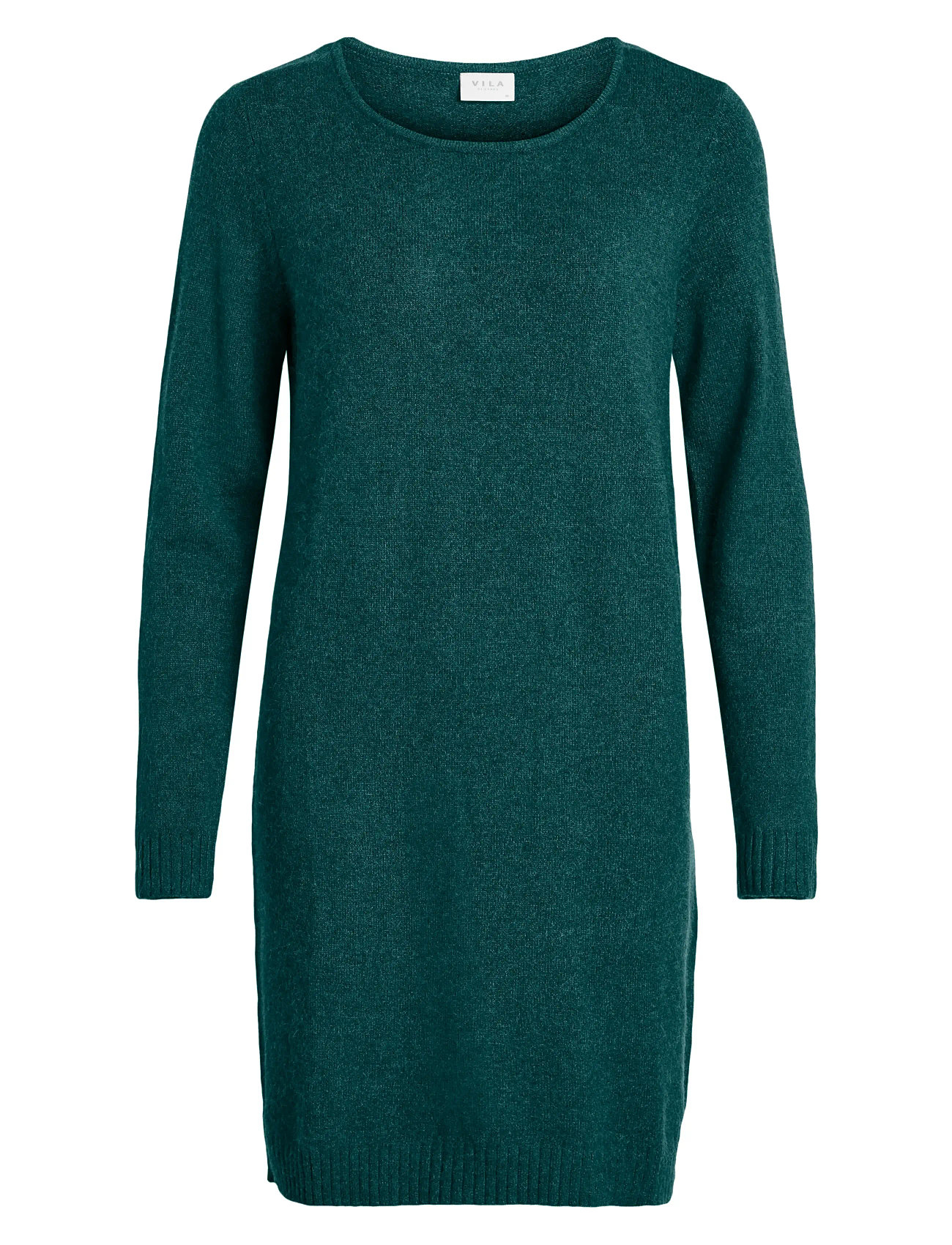 Vila Viril L/S Knit Dress - Noos Grön