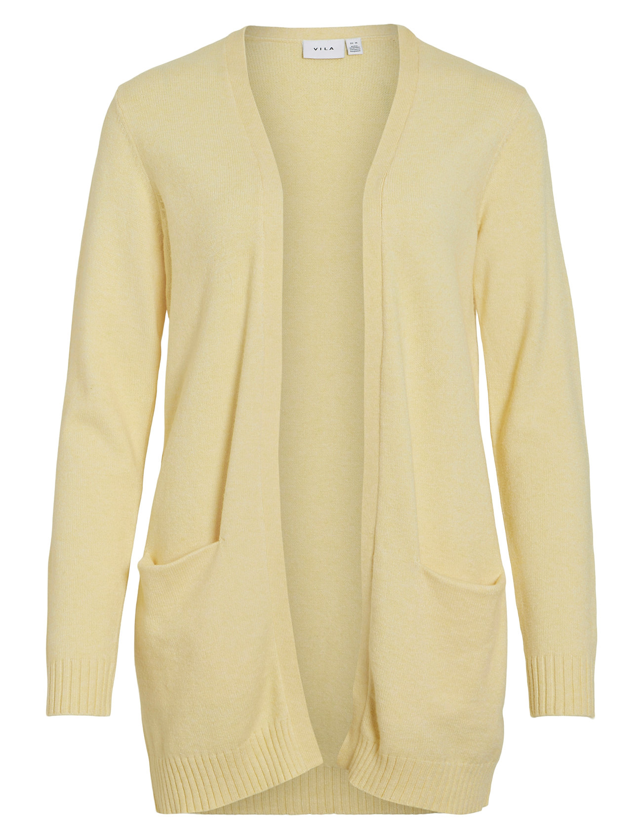 Viril Open L/S Knit Cardigan - Noos Yellow Vila