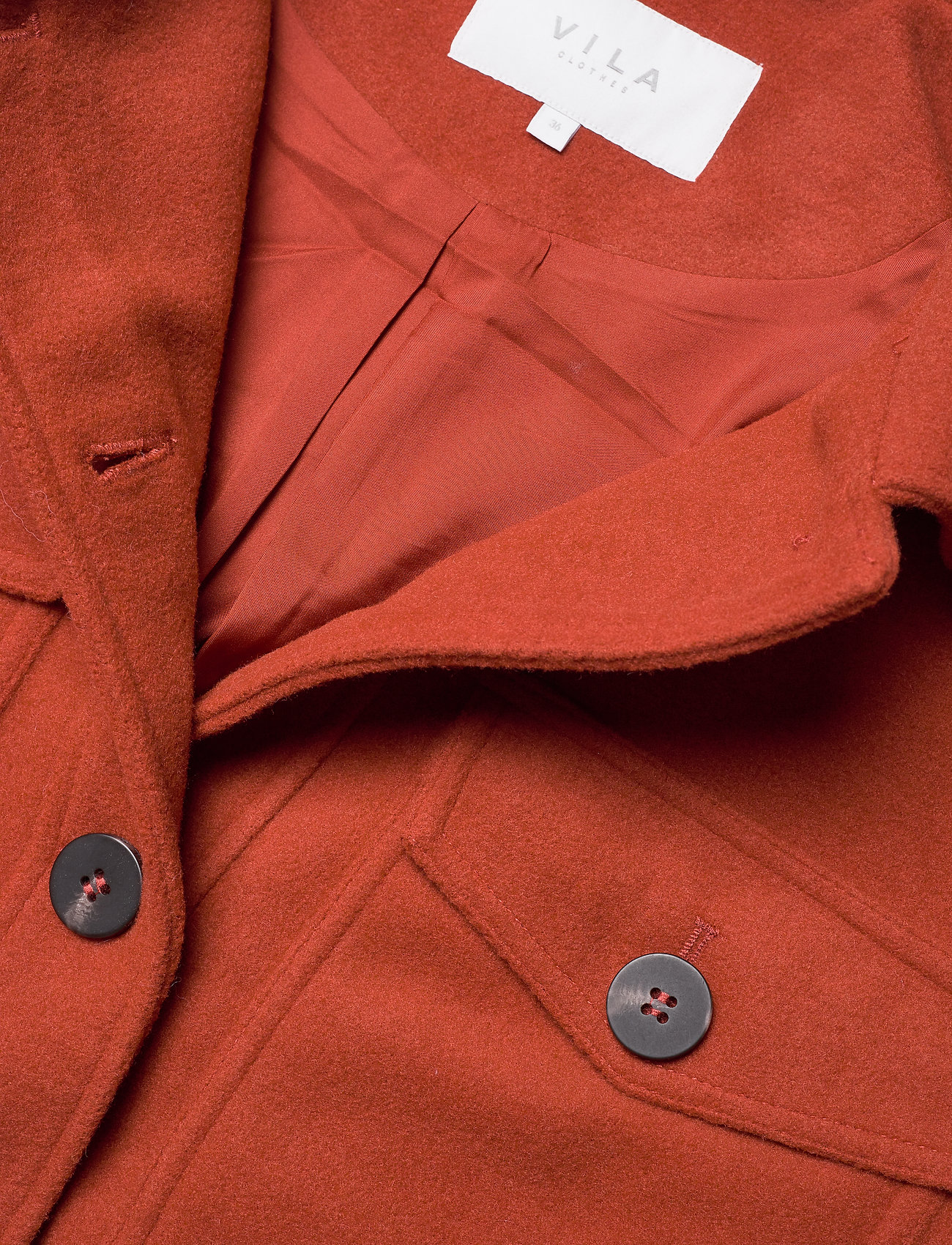 Short JacketketchupVila Virumble JacketketchupVila Wool Wool Short Short Virumble Virumble Wool HWED9I2